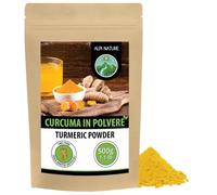 Alpi Nature Curcuma in Polvere 500g, Radice di Curcuma Macinata per Cucina e Latte Dorato