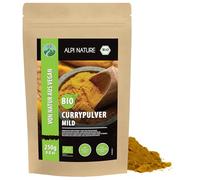 Alpi Nature Curry in Polvere Delicato BIO 250g, bio Curry Indiano Delicato di Qualità Premium