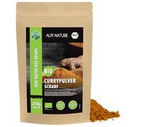 Alpi Nature Curry in Polvere Piccante BIO 250g, bio Curry Indiano Piccante di Qualità Premium