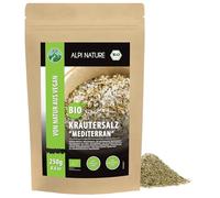 Alpi Nature Erbe e Spezie Mediterranee BIO 250g, Sale Aromatizzato alle Erbe Mediterranee
