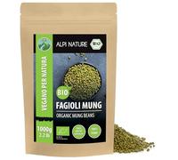 Alpi Nature Fagiolo Mungo BIO 1kg, Fagioli Mung bio per Cucina, Zuppe e Curry, Senza Glutine