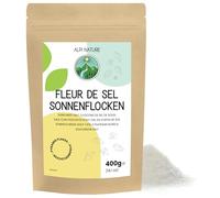 Alpi Nature Fiocchi di Sale Marino Sunflakes 400g, Fiocchi di Sale Fleur de Sel 0.5-3 mm Raccolti a Mano