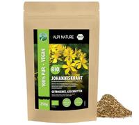 Alpi Nature Iperico Tisana BIO 250g, Iperico Pianta di San Giovanni, Erba Tagliata, Tè Sfuso in Foglie
