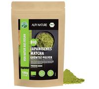 Alpi Nature Matcha Polvere BIO 100g, Matcha Tea Giapponese di Qualità Premium, Naturalmente Caffeinato