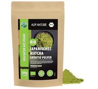 Alpi Nature Matcha Polvere BIO 200g, Matcha Tea Giapponese di Qualità Premium, Naturalmente Caffeinato