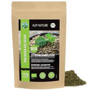 Alpi Nature Melissa Tisana BIO 125g, Foglie di Melissa bio Essiccate e Tagliate, Tè Sfuso