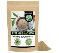 Alpi Nature Pepe Nero Macinato 100g, Grani di Pepe Nero Macinati per Cucina e Miscele di Spezie