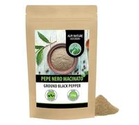 Alpi Nature Pepe Nero Macinato 250g, Grani di Pepe Nero Macinati per Cucina e Miscele di Spezie