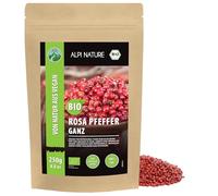 Alpi Nature Pepe Rosa BIO 250g, Grani di Pepe Rosa Interi per la Cucina e Miscele di Spezie