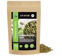 Alpi Nature Pepe Verde BIO 500g, Grani di Pepe Verde Interi per Cucinare e Miscele di Spezie