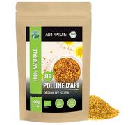 Alpi Nature Polline d'Api BIO 100g, Polline di Api Naturale Crudo per Smoothie, Cereali, Muesli