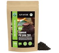 Alpi Nature Pu Erh Tè BIO dello Yunnan 100g, Tè Pu Erh a Foglie Sfuse, Naturalmente Caffeinato