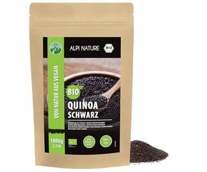 Alpi Nature Quinoa Nera BIO 1kg, Quinoa bio Nera per Cucinare e Insalate, Senza Glutine