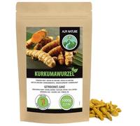 Alpi Nature Radice di Curcuma 1kg, Pezzi di Radice di Curcuma Interi Essiccati per Cucina e Tisane