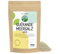 Alpi Nature Sale Fleur de Sel de Guerande Grosso 100g, Sale marino di Guérande PGI <6mm per Cucinare e Grigliare
