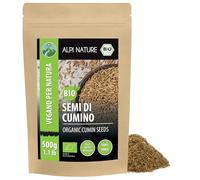 Alpi Nature Semi di Cumino BIO 500g, Cumino Semi Interi e Crudi per Cucina e Mix di Spezie