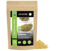 Alpi Nature Semi di Finocchio BIO Macinati 250g, Semi Finocchio Essiccati e Macinati per Cucina
