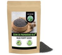 Alpi Nature Semi di Papavero 1kg, Semi di Papavero Blu Interi per Cucinare e Dolci