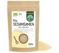 Alpi Nature Semi di Sesamo BIO Sbucciati 500g, bio Semi di Sesamo Bianco Sbucciati, Senza Glutine
