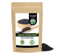 Alpi Nature Semi di Sesamo Nero 1kg, Semi di Sesamo Nero Crudi per Cucina e Pasticceria