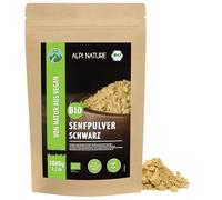 Alpi Nature Senape in Polvere BIO Nera Marrone 1kg, Semi di Senape Nera Marrone bio Macinati
