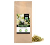 Alpi Nature Tiglio Tisana 250g, Foglie di Tiglio Essiccate con Fiori, Tè ai Fiori Sfuso