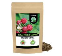 Alpi Nature Tisana Foglie di Lampone 125g, Tè Sfuso, Foglie di Lampone Essiccate e Tagliate