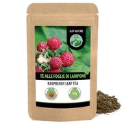 Alpi Nature Tisana Foglie di Lampone 50g, Tè Sfuso, Foglie di Lampone Essiccate e Tagliate