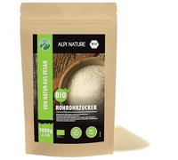 Alpi Nature Zucchero di Canna Grezzo BIO 1kg, Zucchero di Canna Chiaro per Cuocere al Forno e Dolci