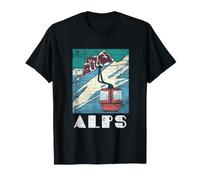 Alpi Panorama Vintage - Alpinismo Arrampicata Maglietta