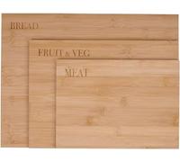 alpian Set taglieri - Tagliere da Cucina - Taglieri Set di 3 Pezzi - Misure Diverse - Bambù