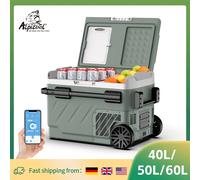 Alpicool EZGW 40L 50L 60L Frigorifero per auto Compressore portatile Dispositivo di raffreddamento 12/24V DC 100-240V AC Mini frigorifero congelatore per campeggio BBQ