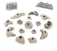 ALPIDEX 15 Prese Arrampicata Appigli con Viti e Dadi Parete Interno Esterno | Set, Kit, Blocchi, Montessori, Psicomotricità, Palestra, Giardino, Bouldering, Plastica, Misure L M S, Bambini