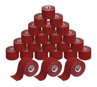 ALPIDEX 24 Rotoli Nastro Kinesiologico 5 m x 5,0 cm Tanti Colori E-Book Esempi Applicazione Tape Kinesiologico Muscolare Cerotto, Colore:rosso