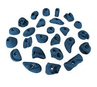 ALPIDEX 25 Prese per l'Arrampicata | Blocchi Arrampicata | Prese di Dimensioni M, S | Punti d'Appoggio | Set Arrampicata | Resistente alle Intemperie - Colore:Blu-Screziato