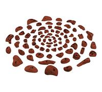 ALPIDEX 80 Prese d'Arrampicata | Dimensioni XL, L, M, S, XS | Superficie Arrampicata 6-10 m² | Set Blocchi Arrampicata - Colore:Rosso-Screziato