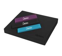 ALPIDEX Balance Pad Tappetino Propriocettivo 3 Fasce Elastiche Tavola Propriocettiva Schiuma Pilates Yoga Allenamento, Black, 40x34x5 cm