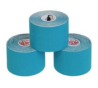 ALPIDEX Nastro Kinesiologico Tanti Colori 1/3/ 6/12 Rotoli 5 m x 5,0 cm E-Book Esempi Applicazione Tape Kinesiologico Muscolare Cerotto, Colore:luce blu, Quantità:3 rotolo