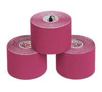 ALPIDEX Nastro Kinesiologico Tanti Colori 1/3/ 6/12 Rotoli 5 m x 5,0 cm E-Book Esempi Applicazione Tape Kinesiologico Muscolare Cerotto, Colore:rosa fucsia, Quantità:3 rotolo