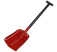 ALPIDEX Pala da Valanga Alluminio Pala da Neve Portatile Manico Estraibile, Colore:Rosso