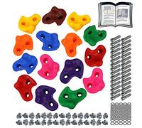 ALPIDEX Prese Arrampicata Appigli Bambini Parete Esterno Interno 15 pezzi | Set, Kit, Montessori, Psicomotricità, Palestra, Giardino, dai 3 anni, fino a 200 kg, viti incluse, plastica, multicolore