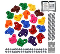 ALPIDEX Prese Arrampicata Appigli Bambini Parete Esterno Interno 20 pezzi | Set, Kit, Montessori, Psicomotricità, Palestra, Giardino, dai 3 anni, fino a 200 kg, viti incluse, plastica, multicolore
