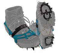 ALPIDEX Ramponi Arrampicata Ghiaccio Neve Ramponi Antiscivolo Ghiaccio Scarpe 12 Denti Acciaio al manganese Catene Acciaio Ice Tachetti, Taglia:M, Colore:blue