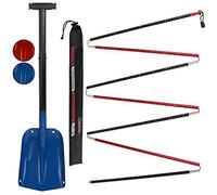 ALPIDEX Sonda da Valanga Alluminio con Pala da Neve Manico Telescopico, Colore:Blue - 320 cm