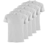 ALPIDEX T-Shirt Magliette da Uomo Confezione da 5 con Girocollo - Taglie S M L XL XXL 3XL 4XL 5XL, Taglia:S, Colore:Cloud