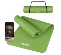 ALPIDEX Tappetino Yoga 183x60x0,8cm Antiscivolo Pilates Palestra Ginnastica | Gomma, Priva Ftalati, Tappeto, Fitness, Mat, Cinghia Trasporto, E-Book, Casa, Studio, Principianti, Sottile, NBR, Materassino