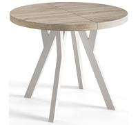 AlpiMeble Tavolo da Pranzo Allungabile, 110 cm, Sonoma, Collezione Ovo