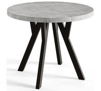 AlpiMeble Tavolo da Pranzo Allungabile, 90 cm, At, Collezione Ovo
