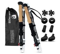 ALPIN LOACKER Bastoncini Trekking in Alluminio | Ultraleggeri, Resistenti, Regolabili e Ammortizzati | Multiuso: Montagna, Nordic Walking, Sci Alpinismo, 100-120cm