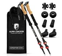 Alpin Loacker Bastoni da Trekking Telescopici per Nordic Walking, Montagna, Sci Alpinismo e Neve, in Alluminio o Carbonio per Donna e Uomo